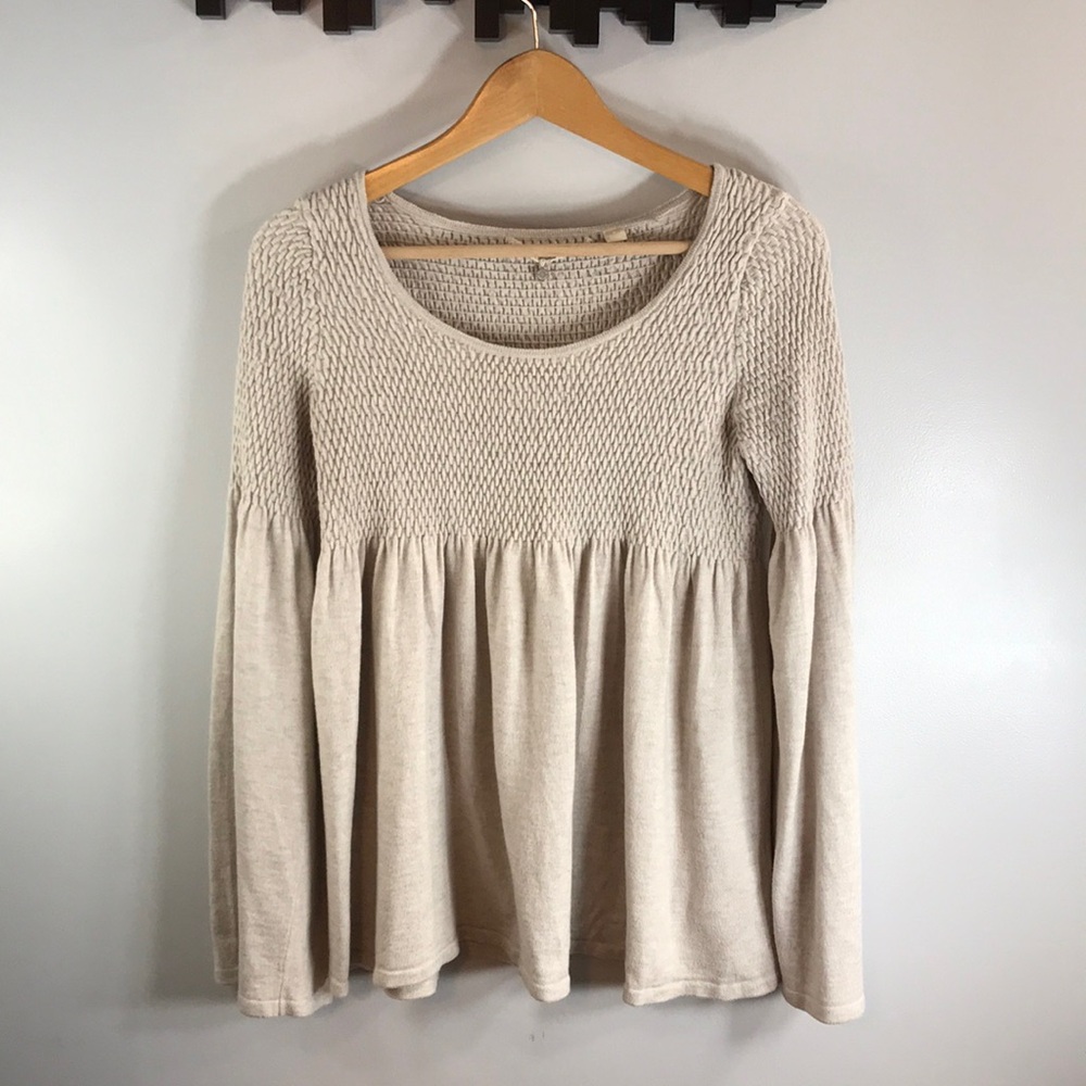 Knitted & Knotted Wool Blend Sweater Size Medium